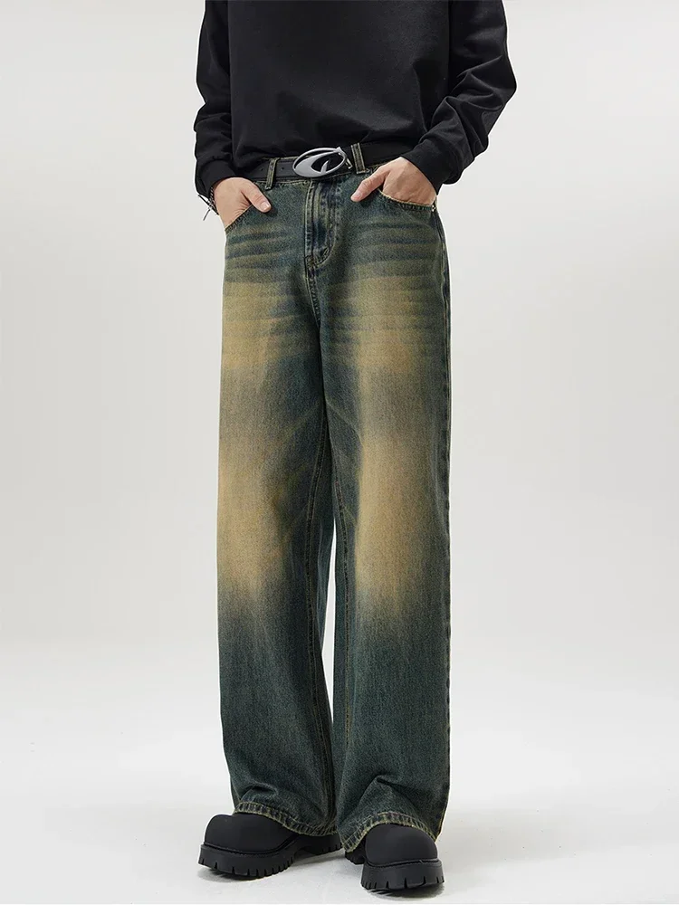 4 Colors Autumn Vintage Distressed Men's Baggy Straight Jeans Fashion Korean High Street Denim Pants Streetwear Male Trousers
4 Colors Autumn Vintage Distressed Men's Baggy Straight Jeans Fashion Korean High Street Denim Pants Streetwear Male Trousers