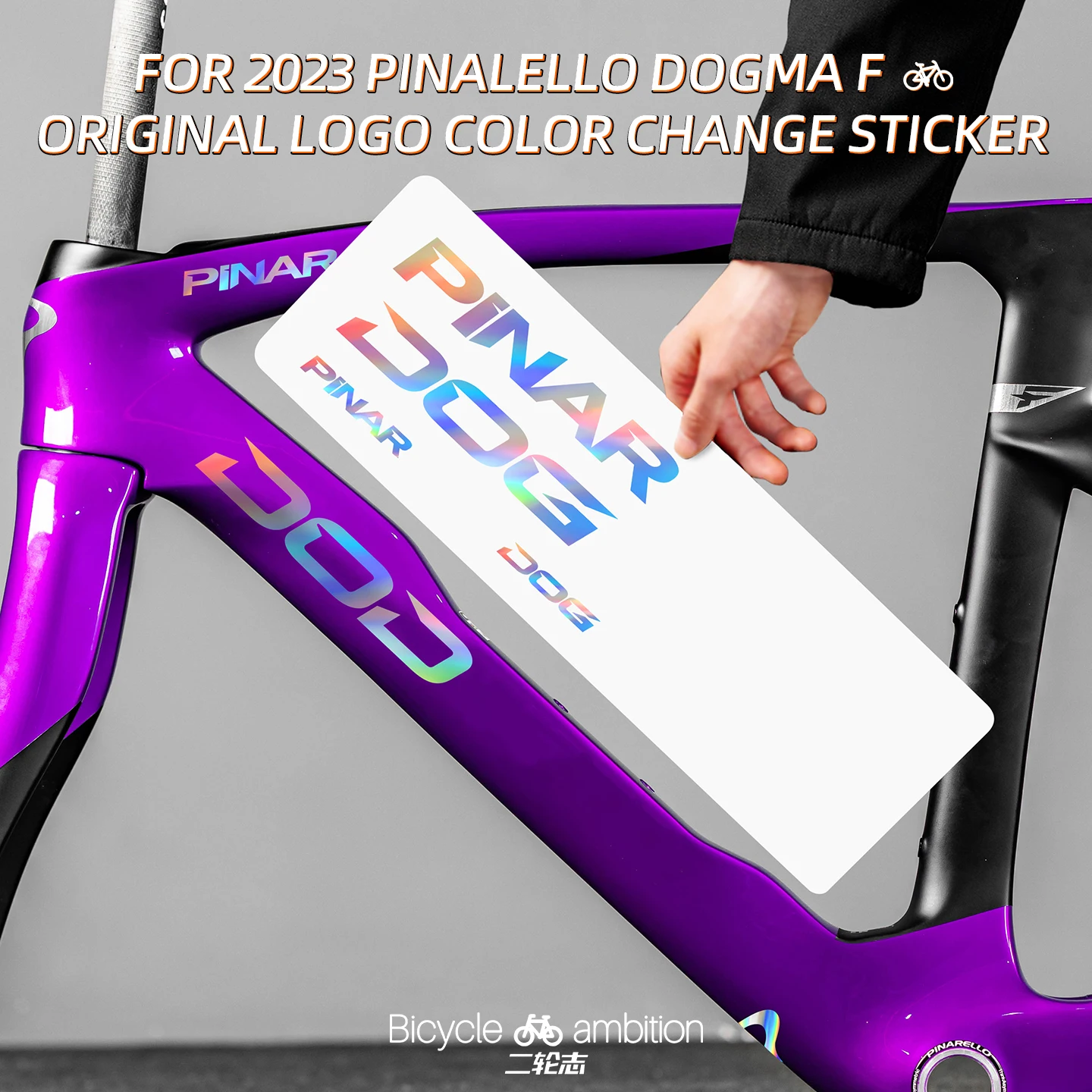 For 2023 Pinarello DOGMA Road Bike Frame Color Change Stickers Down Tube Badge Wrap Bike Decoration
For 2023 Pinarello DOGMA Road Bike Frame Color Change Stickers Down Tube Badge Wrap Bike Decoration