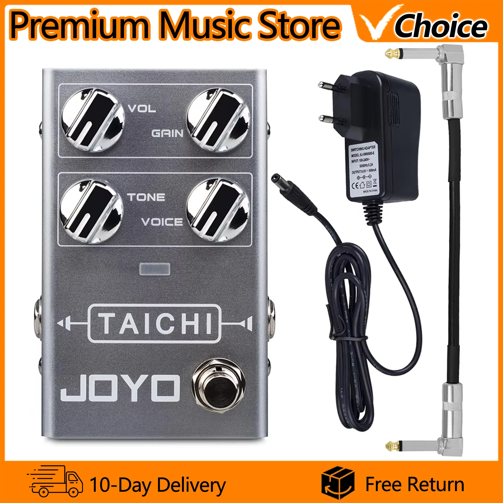 JOYO R-02 Guitar Effect Pedal TAICHI Low Gain Overdrive Pedal Different EQ Frequency Bands OD Classic Amp Sound Guitar Pedal
JOYO R-02 Guitar Effect Pedal TAICHI Low Gain Overdrive Pedal Different EQ Frequency Bands OD Classic Amp Sound Guitar Pedal