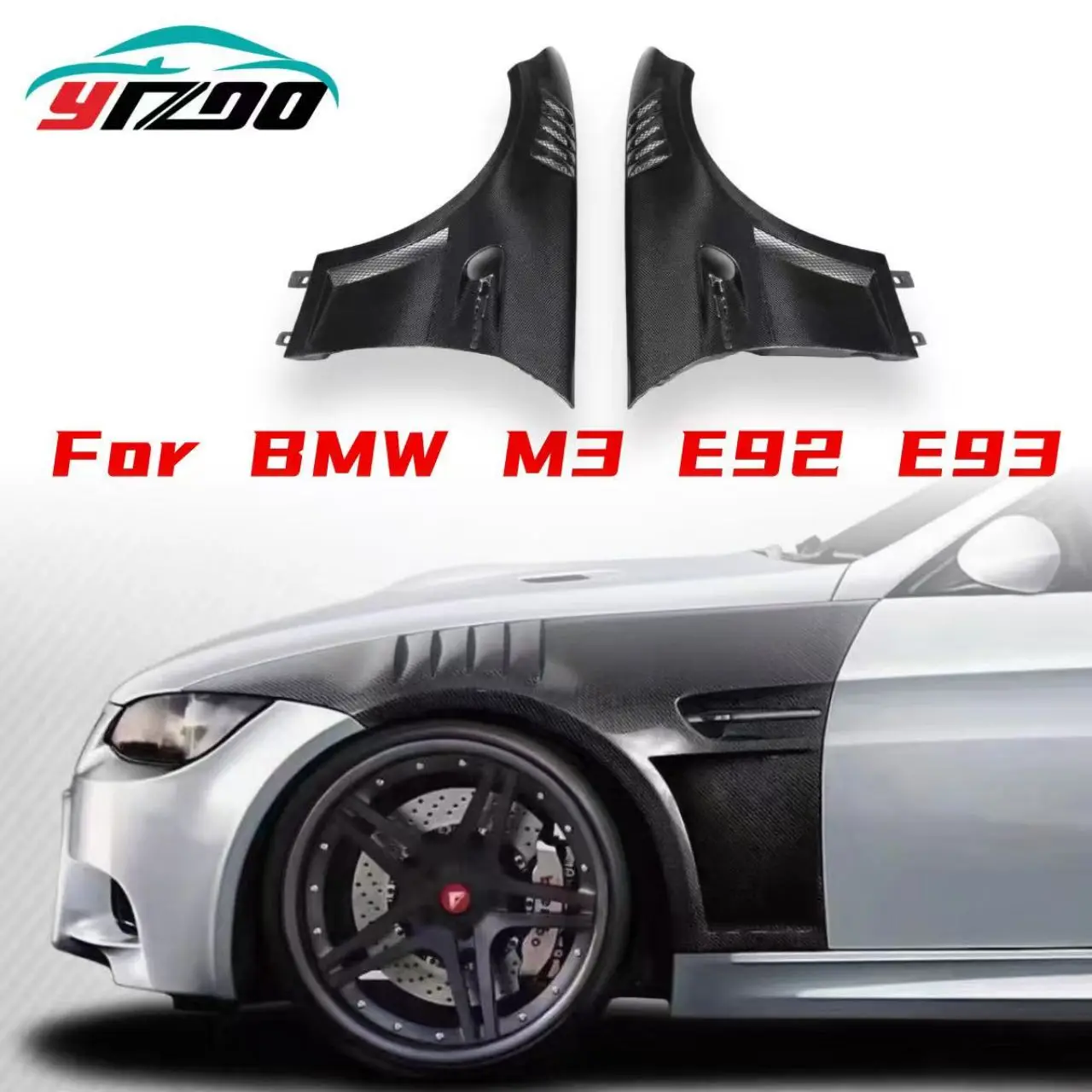 GT-4-RS Style Carbon Fiber Front Fender For 2009-2013 BMW 3 Series E92 E93 M3 Front Bumper Side Fender Air Vent Mudguard Bodykit
GT-4-RS Style Carbon Fiber Front Fender For 2009-2013 BMW 3 Series E92 E93 M3 Front Bumper Side Fender Air Vent Mudguard Bodykit
