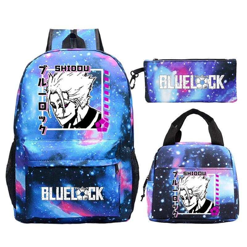 3Pcs/set Anime Blue Lock Shidou Backpack Students Schoolbag Boy Girl Large Capacity Rucksack Lunch Bag Pencil Bag Back To School
3Pcs/set Anime Blue Lock Shidou Backpack Students Schoolbag Boy Girl Large Capacity Rucksack Lunch Bag Pencil Bag Back To School