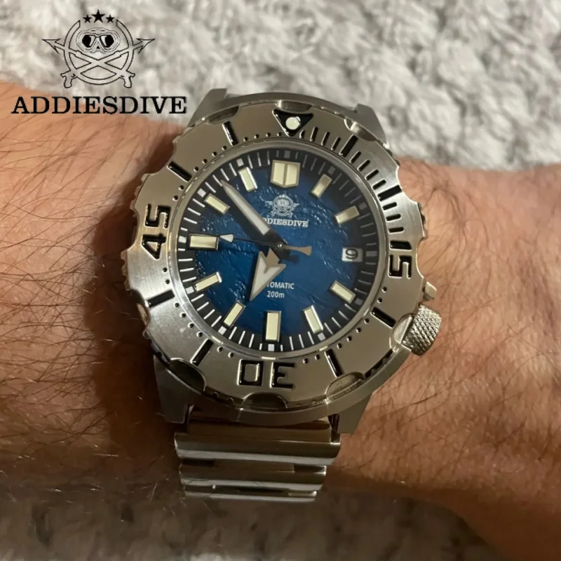 ADDIESDIVE Men Diver Watch AD2047 Synthetic Sapphire 20Bar Waterproof Relojes Para Hombre Crystal Automatic Mechanical Watch
ADDIESDIVE Men Diver Watch AD2047 Synthetic Sapphire 20Bar Waterproof Relojes Para Hombre Crystal Automatic Mechanical Watch