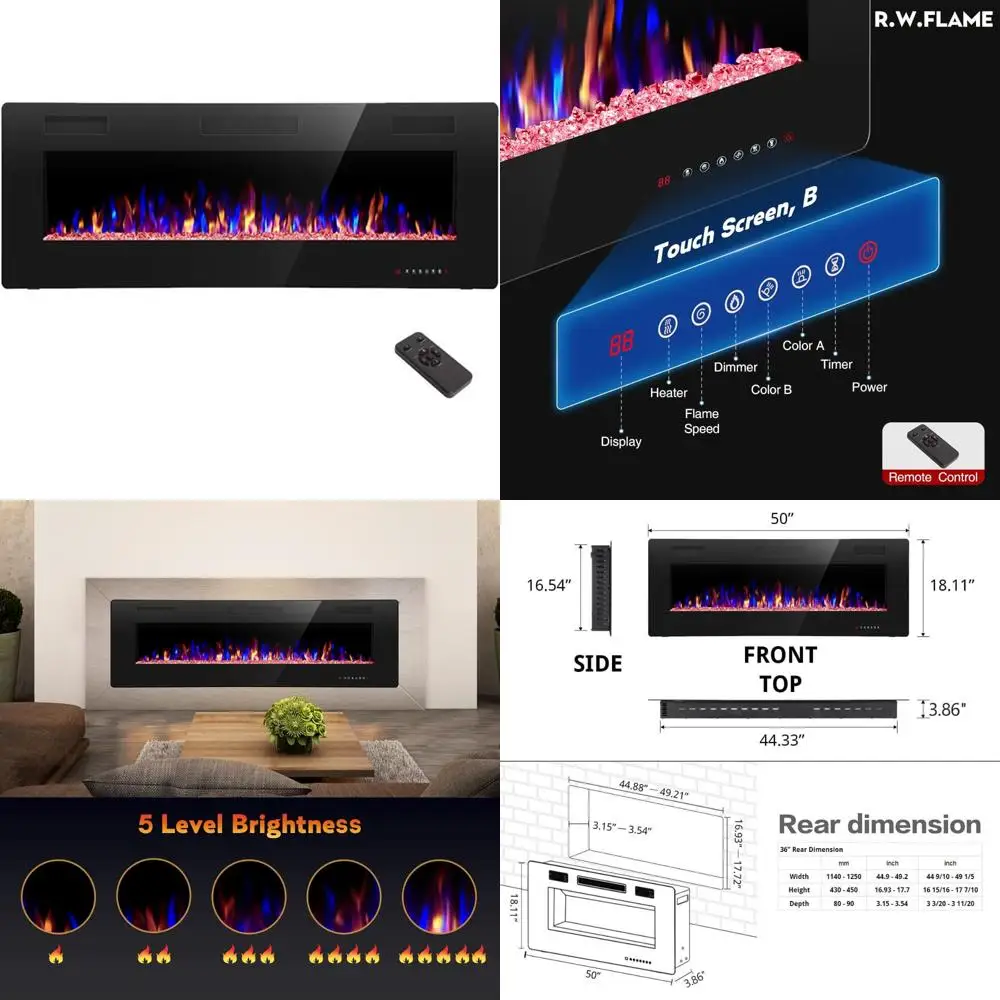 50-дюймовый тонкий электрический камин — встраиваемый и настенный, тихая работа, совместимый со стандартными шпильками 2x6, включает удаление
50-дюймовый тонкий электрический камин — встраиваемый и настенный, тихая работа, совместимый со стандартными шпильками 2x6, включает удаление