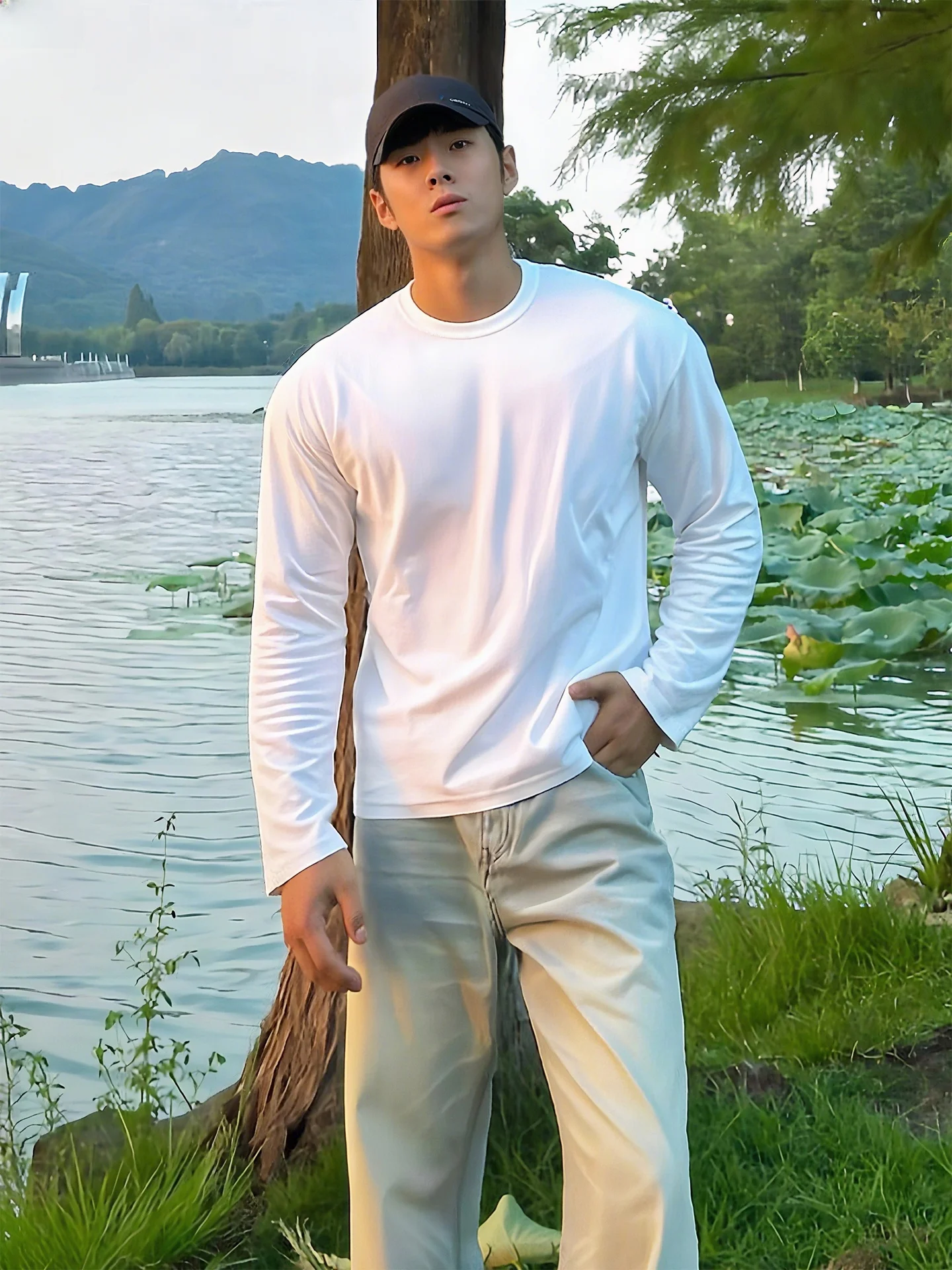 Cleanfit White Long Sve T-irt Men's Slim Fit American Sle Thin Sweatirt Autumn Season round Ne Base irt
Cleanfit White Long Sve T-irt Men's Slim Fit American Sle Thin Sweatirt Autumn Season round Ne Base irt