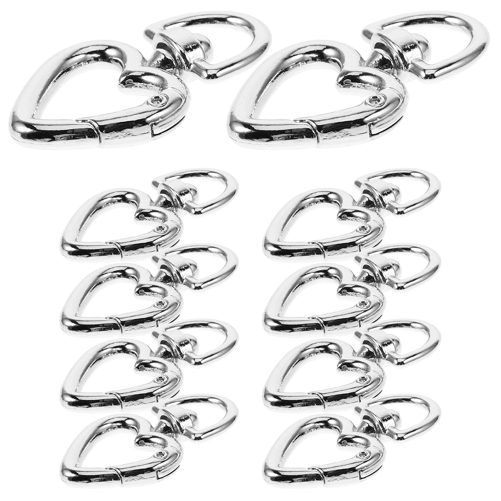 10pcs Heart Shaped Keychains Spring Buckles for Crafting D Shaped Clasp Metal Accessories DIY Jewelry Parts Bag Charms
10pcs Heart Shaped Keychains Spring Buckles for Crafting D Shaped Clasp Metal Accessories DIY Jewelry Parts Bag Charms