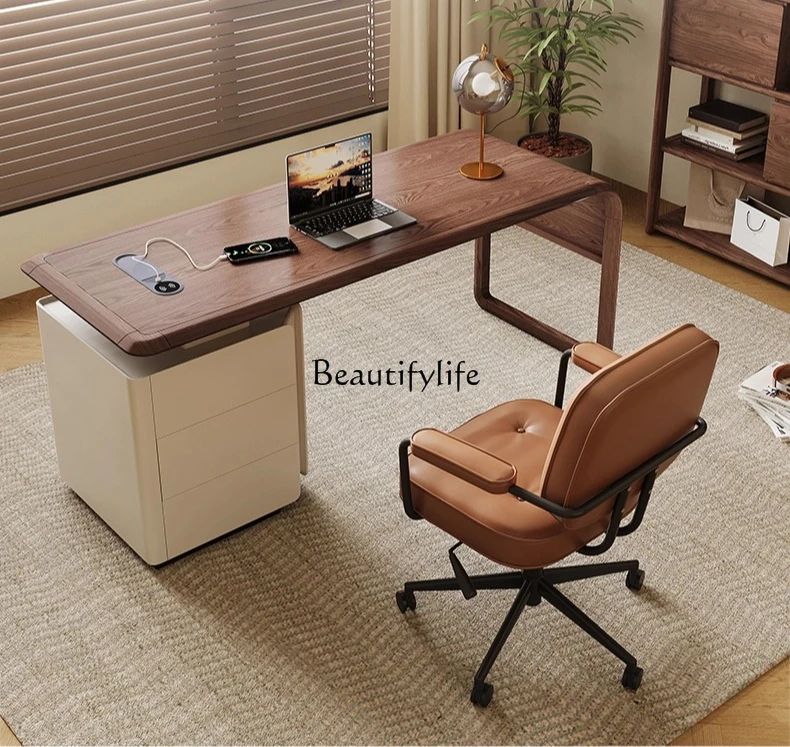 Simple Modern Solid Wood Desk and Cabinet Integrated Light Luxury High-end Office Home Use
Simple Modern Solid Wood Desk and Cabinet Integrated Light Luxury High-end Office Home Use