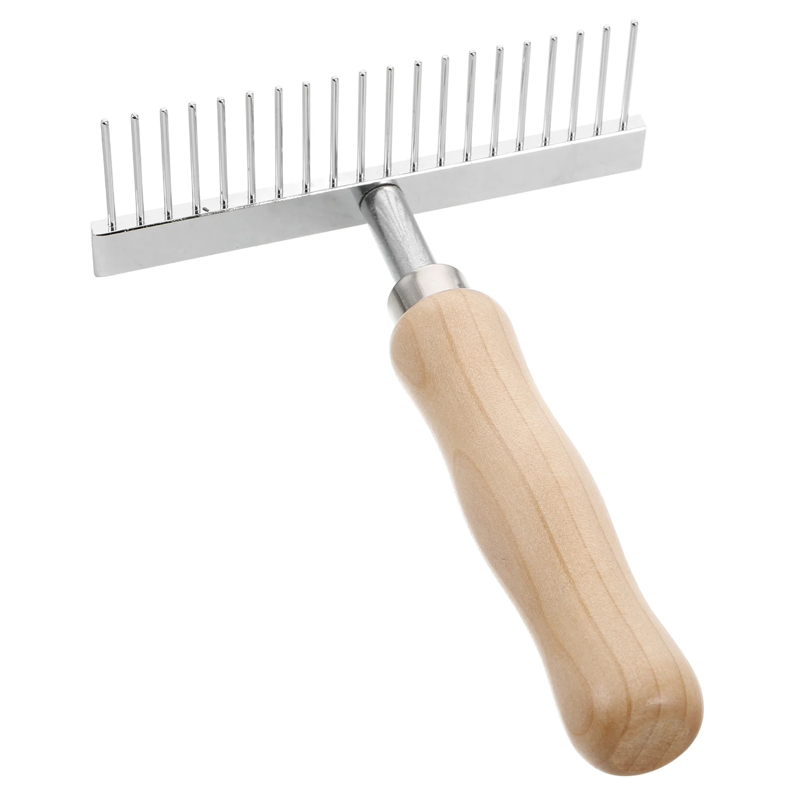 Equestrian Cleaning Comb Cow Hair Brush Dematting for Horse Stainless Steel Dog Grooming Rake Wooden Handle
Equestrian Cleaning Comb Cow Hair Brush Dematting for Horse Stainless Steel Dog Grooming Rake Wooden Handle