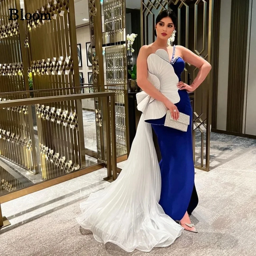 Bloom One-Shoulder Crystal Blue Prom Dresses Sleeveless Ruffles Pleated Tulle Evening Dresses 2024 Wedding Party Dresses
Bloom One-Shoulder Crystal Blue Prom Dresses Sleeveless Ruffles Pleated Tulle Evening Dresses 2024 Wedding Party Dresses