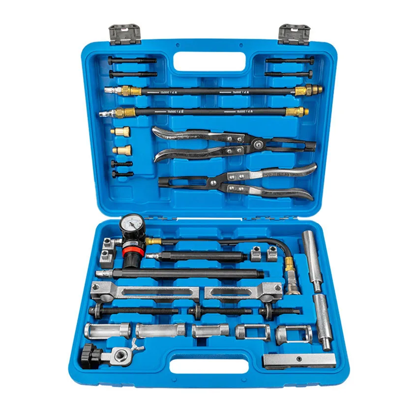 Cylinder Head Service Set Tool Kit Valve Spring Compressor Removal Installer Replacement valve oil seal tool
Cylinder Head Service Set Tool Kit Valve Spring Compressor Removal Installer Replacement valve oil seal tool