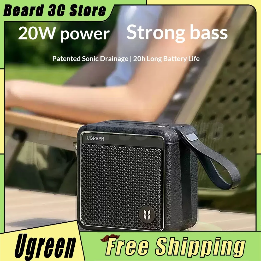 Ugreen M3 Portable Wireless Bluetooth Speaker High Volume And High Quality Outdoor Waterproof Subwoofer Sonic Drainage Audio
Ugreen M3 Portable Wireless Bluetooth Speaker High Volume And High Quality Outdoor Waterproof Subwoofer Sonic Drainage Audio