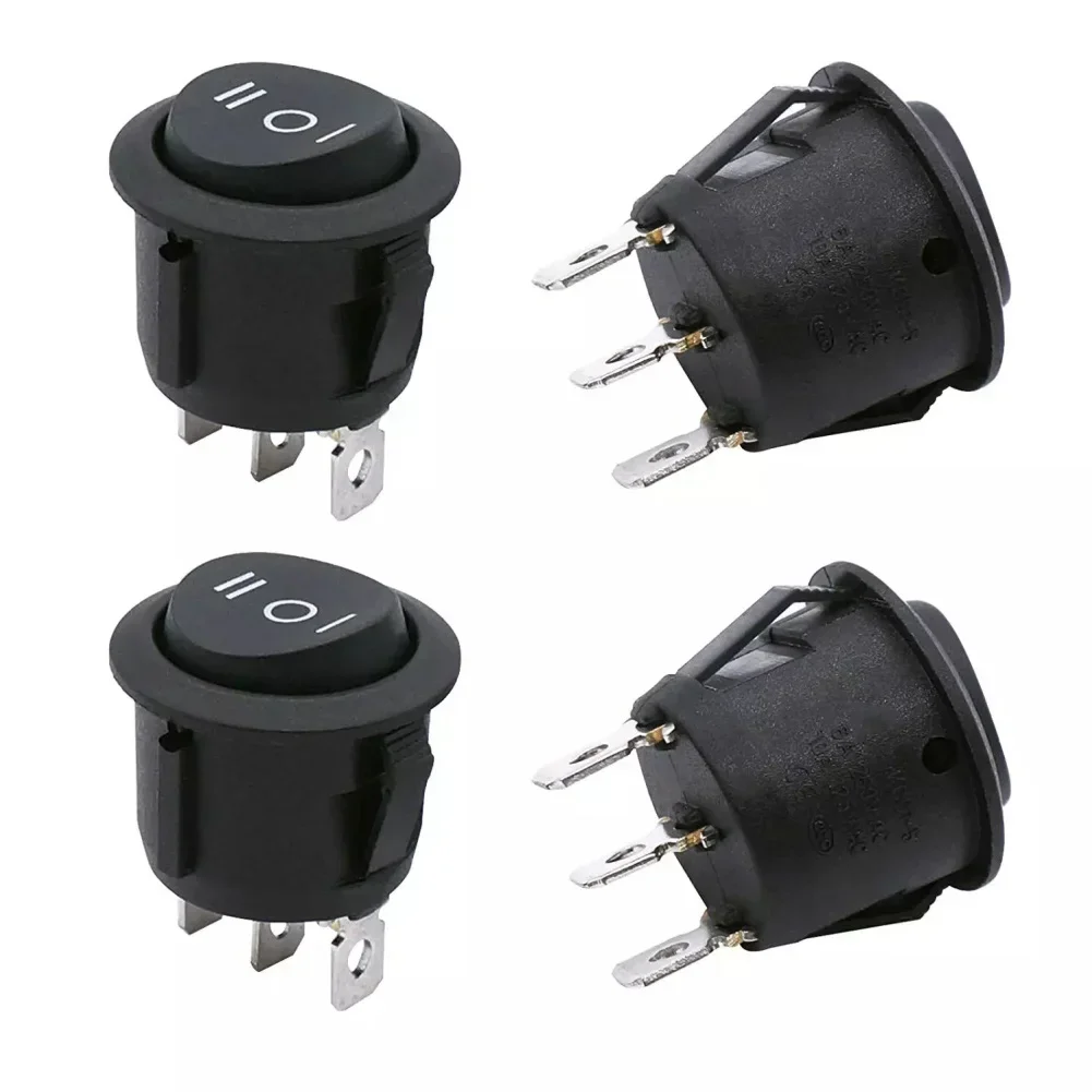 4Pcs Boat Rocker Switch 3 Pin 3 Position(On)-Off-(On) 6A 250V/10A 125V Black 4PCS Boat Switch KCD1-105 Round Rocker Switch 10A 1
4Pcs Boat Rocker Switch 3 Pin 3 Position(On)-Off-(On) 6A 250V/10A 125V Black 4PCS Boat Switch KCD1-105 Round Rocker Switch 10A 1