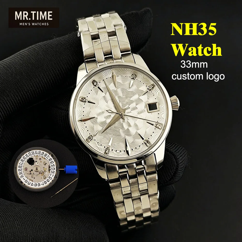 2026 New33mm Silver Presage Cocktail Time for NH35 movement Ladies' watch Customized logo suitable for NH35 movement watches
2026 New33mm Silver Presage Cocktail Time for NH35 movement Ladies' watch Customized logo suitable for NH35 movement watches