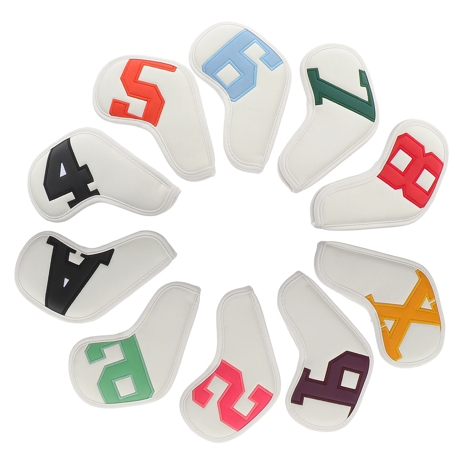 10 Pcs Club Head Covers PU Protective Golfs Club Head Sleeve Cases Universal Putters Sports Supplies Golfs Accessories
10 Pcs Club Head Covers PU Protective Golfs Club Head Sleeve Cases Universal Putters Sports Supplies Golfs Accessories