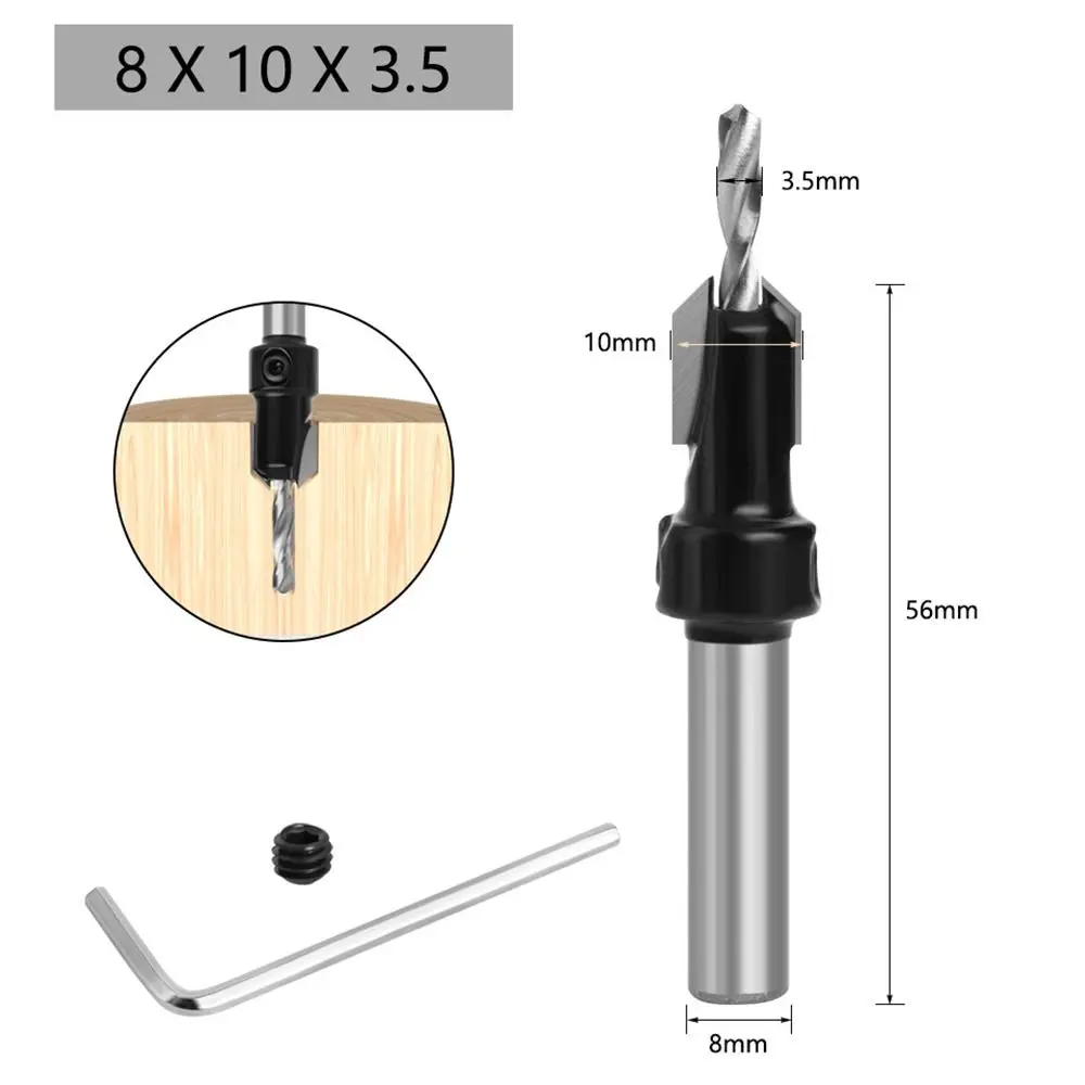 Multifunctional Wood Milling Cutter Hole Opener Drilling Tools Round Shank Countersink Drill Bit Woodworking Drill Bit
Multifunctional Wood Milling Cutter Hole Opener Drilling Tools Round Shank Countersink Drill Bit Woodworking Drill Bit
