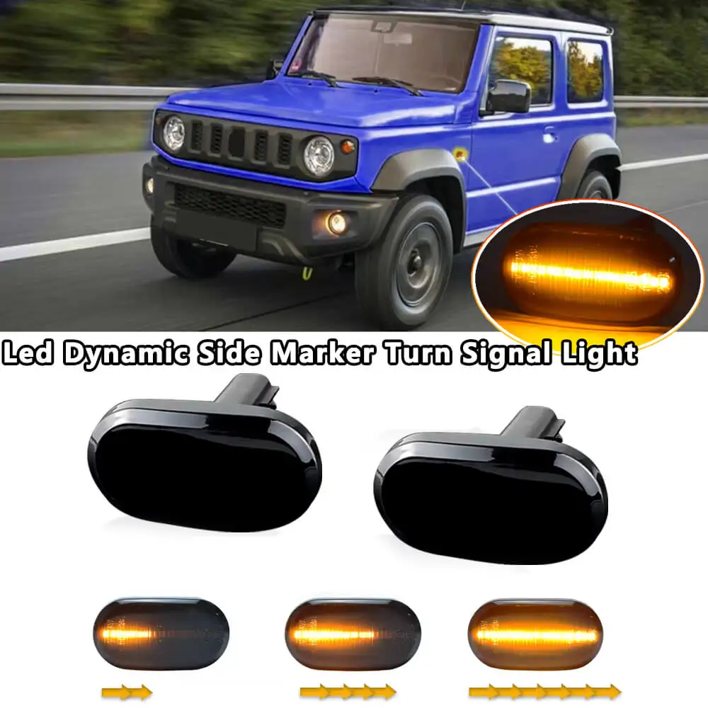 2pcs Led Dynamic Side Marker Turn Signal Indicator Repeater Light For SUZUKI JIMNY JB64W JB74 JB23 JB64 Car Accessories
2pcs Led Dynamic Side Marker Turn Signal Indicator Repeater Light For SUZUKI JIMNY JB64W JB74 JB23 JB64 Car Accessories
