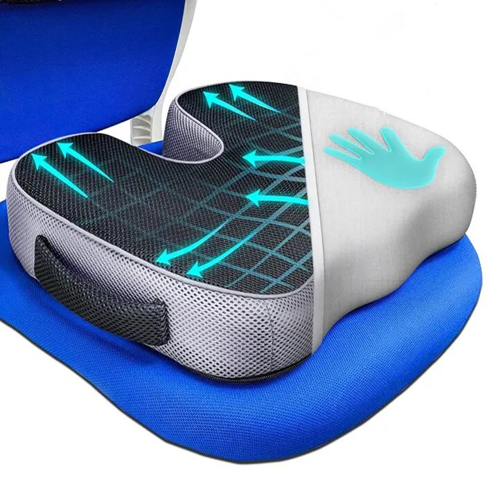 Pressure-Resistant and Breathable Ergonomic Seat Cushion with Slow-recovery Filling and Curved Surface Fitting the Hips
Pressure-Resistant and Breathable Ergonomic Seat Cushion with Slow-recovery Filling and Curved Surface Fitting the Hips