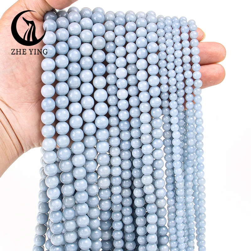 Top Quality Natural Angelite Stone Beads Loose Gemstones Beads for Bracelets Necklaces DIY Accessories 15''
Top Quality Natural Angelite Stone Beads Loose Gemstones Beads for Bracelets Necklaces DIY Accessories 15''