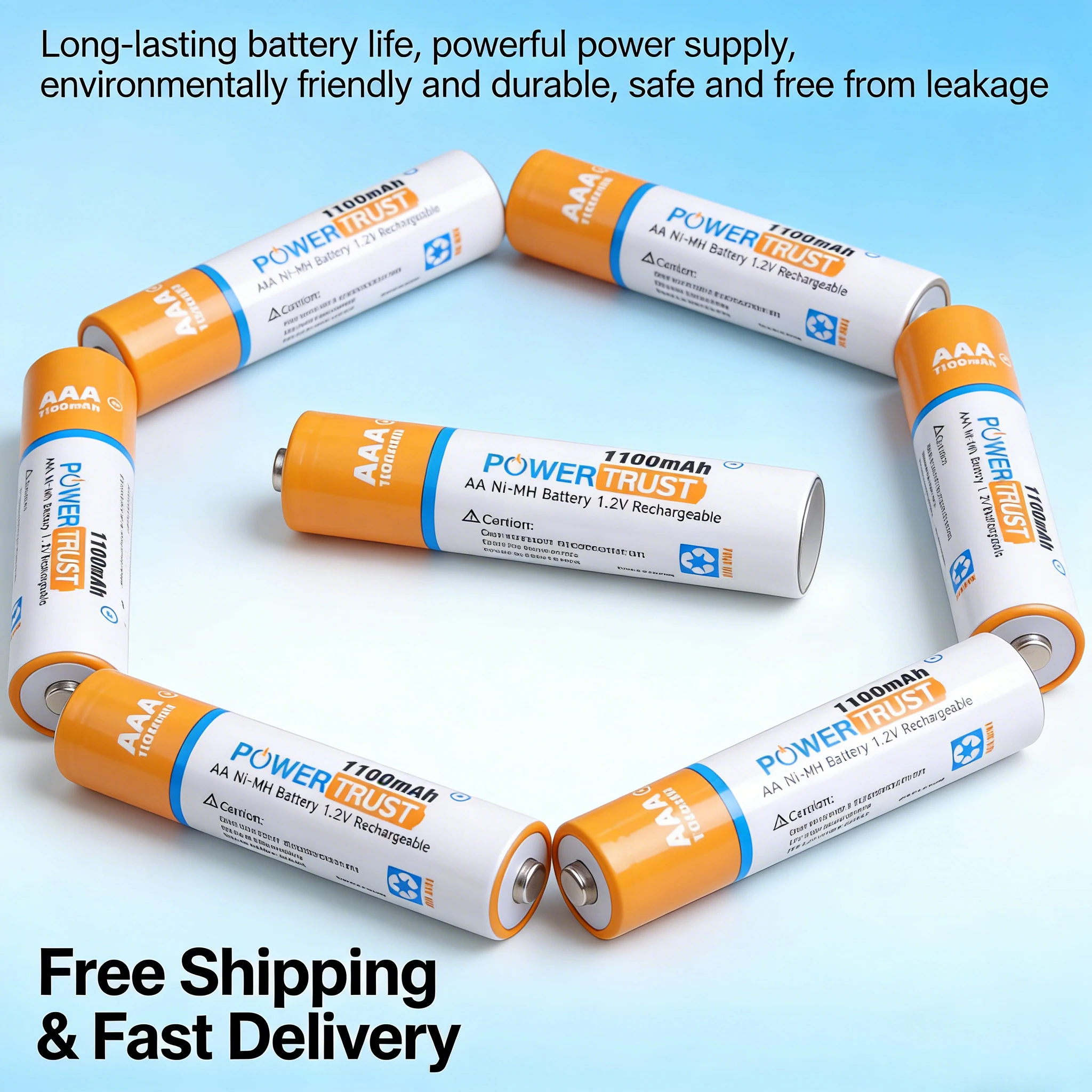 1.2V AAA Rechargeable Battery 1100mAh Ni-MH High Capacity Lithium-Alternative Batteries with Storage Case for Remote Control
1.2V AAA Rechargeable Battery 1100mAh Ni-MH High Capacity Lithium-Alternative Batteries with Storage Case for Remote Control