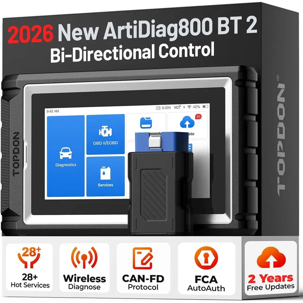 AD800BT 2 2 Scanner, 2026 Bidirectional Scan Tool, Function as AD900 Lite AD Pro, All System Automotive Diagnostic Scanner, Acti
AD800BT 2 2 Scanner, 2026 Bidirectional Scan Tool, Function as AD900 Lite AD Pro, All System Automotive Diagnostic Scanner, Acti