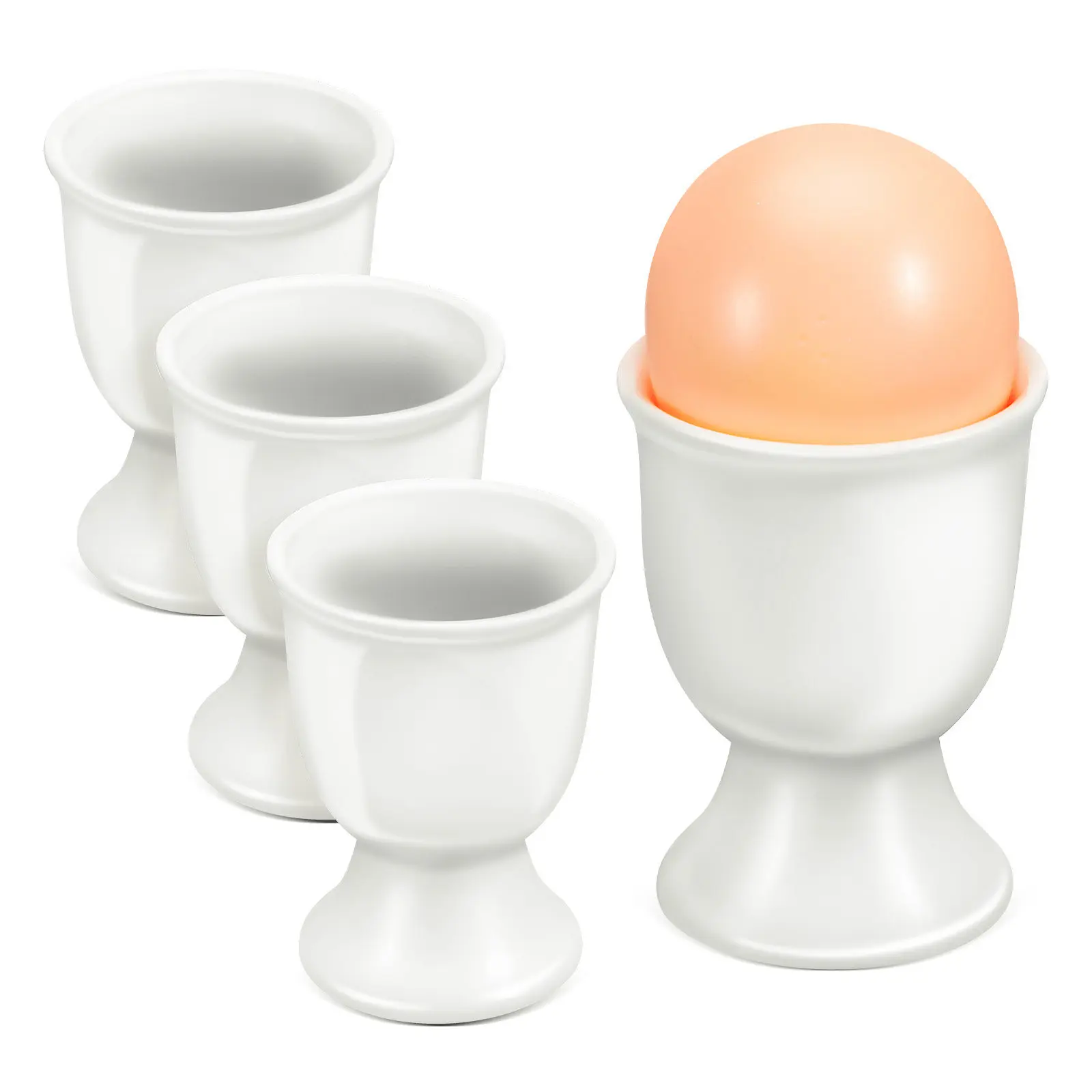 4Pcs Ceramic Egg Cups Stylish Boiled Egg Holder Stable Single Cup for Breakfast Tabletop Kitchen Pottery Stand
4Pcs Ceramic Egg Cups Stylish Boiled Egg Holder Stable Single Cup for Breakfast Tabletop Kitchen Pottery Stand