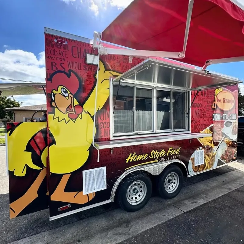 Mobile Food Trailer Outdoor Fast Food Cart Portable Commercial Catering Kiosk Street Food Unit
Mobile Food Trailer Outdoor Fast Food Cart Portable Commercial Catering Kiosk Street Food Unit