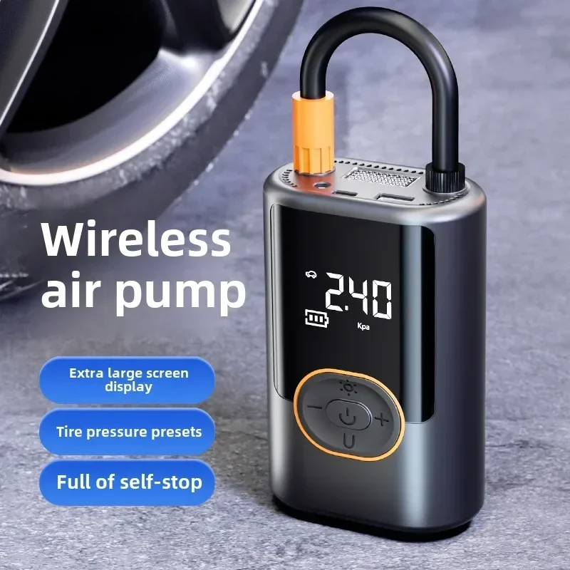 Electric Air Compressor Rechargeable High Precision Car Tyre Inflator LCD Display Portable Air Pump for Car Motorcycle Bike Ball
Electric Air Compressor Rechargeable High Precision Car Tyre Inflator LCD Display Portable Air Pump for Car Motorcycle Bike Ball