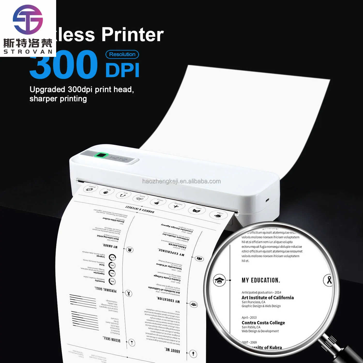 Portable A4 Mini Inkless Receipt Printer 300dpi Thermally Wireless Mobile Phone Connectivity 2600mAh Battery 1-Year Stock
Portable A4 Mini Inkless Receipt Printer 300dpi Thermally Wireless Mobile Phone Connectivity 2600mAh Battery 1-Year Stock