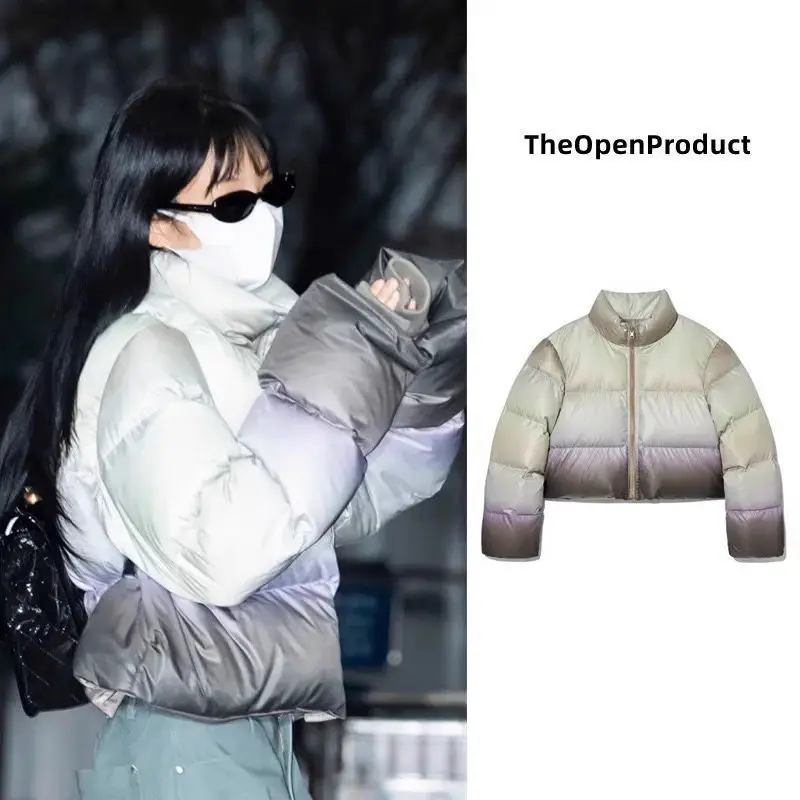 Faionable Loose ort Stand Collar down Jaet adient Color Open Product Autumn New Sle Women's Commute Sle Polyester...
Faionable Loose ort Stand Collar down Jaet adient Color Open Product Autumn New Sle Women's Commute Sle Polyester...