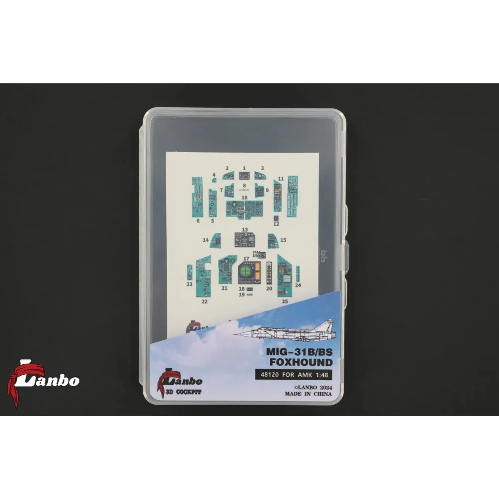 Модели Lanbo с 3D-печатью кабины MIG-31B/BS FOXHOUND 48120 ДЛЯ AMK 1:48, комплект для сборки моделей
Модели Lanbo с 3D-печатью кабины MIG-31B/BS FOXHOUND 48120 ДЛЯ AMK 1:48, комплект для сборки моделей