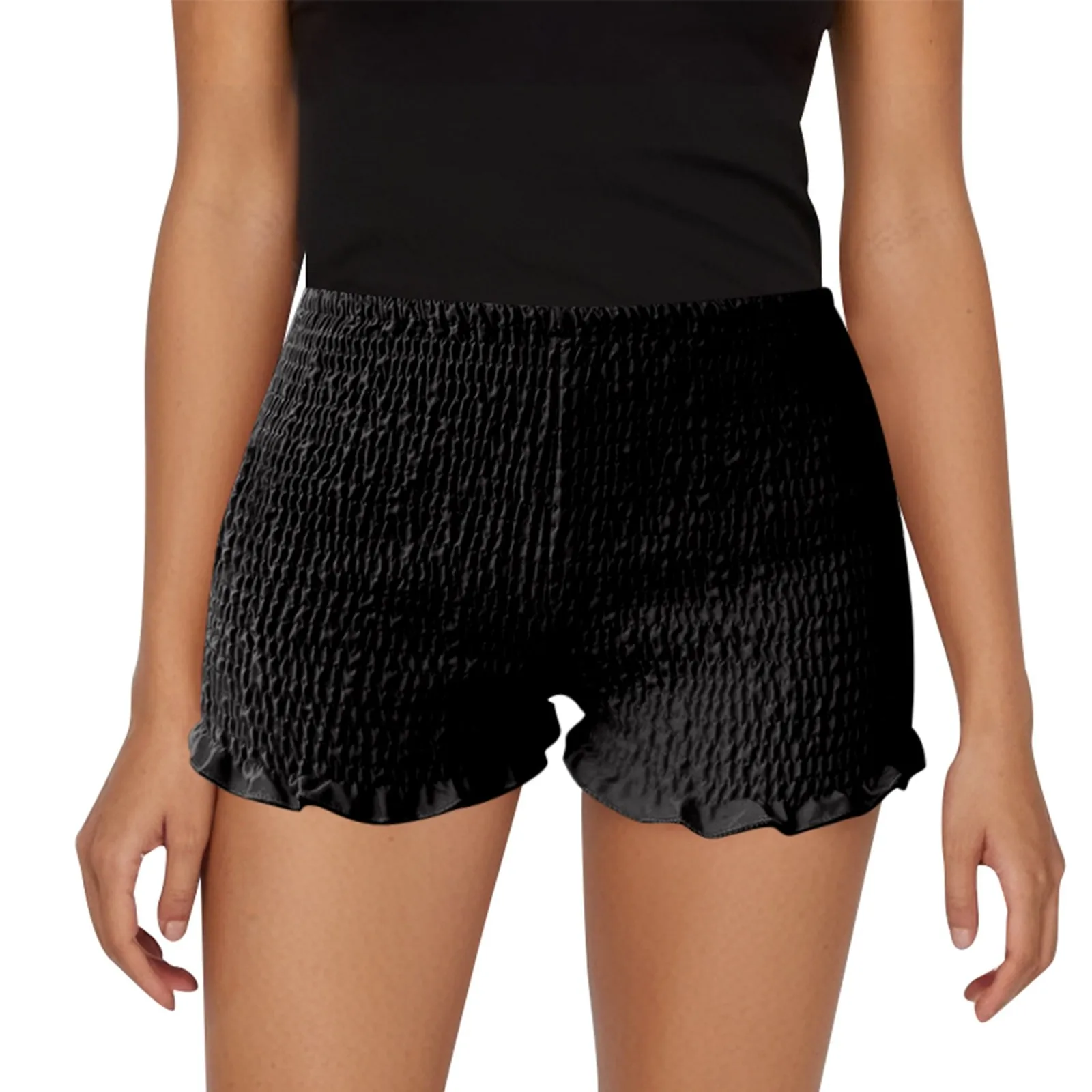 Women Ruched Shorts Slim Fit Casual Elastic Waist Solid Color Ruffles Short Pants for Summer Party Clubwear 2025 New Shorts
Women Ruched Shorts Slim Fit Casual Elastic Waist Solid Color Ruffles Short Pants for Summer Party Clubwear 2025 New Shorts