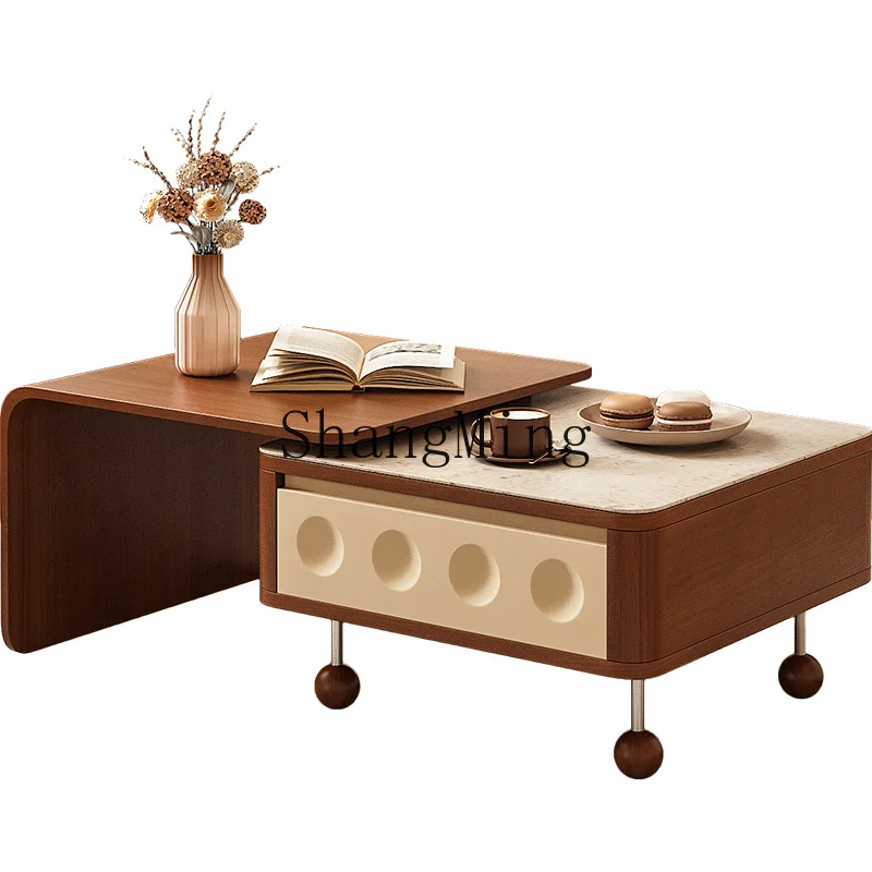 LXY modern simple household medieval small apartment multi-functional square table rock slab retractable coffee table
LXY modern simple household medieval small apartment multi-functional square table rock slab retractable coffee table