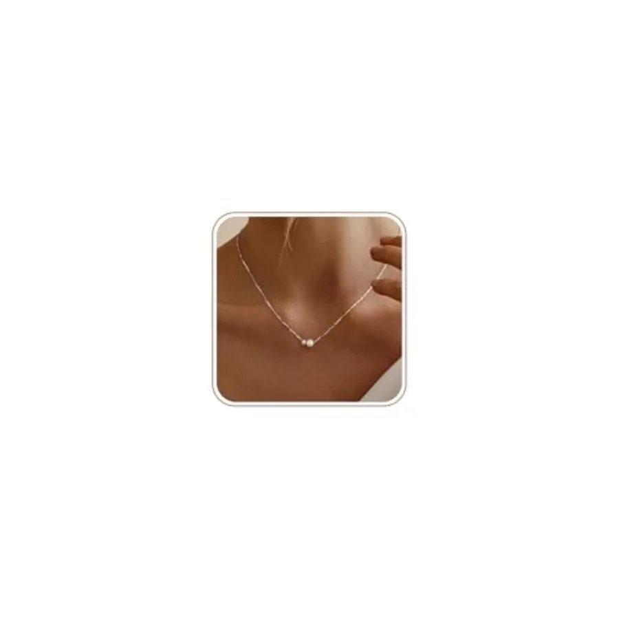 Pearl Necklaces for Women Trendy, 14k Gold Plated Dainty Necklace Simple Pearl Drop Single Charm Pendant Necklace Birthday Wedd
Pearl Necklaces for Women Trendy, 14k Gold Plated Dainty Necklace Simple Pearl Drop Single Charm Pendant Necklace Birthday Wedd