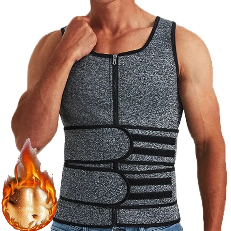 Men's Body Shaper Waist Trainer Sauna Vest Double Belt Sweat Shirt Corset Top Abdomen Slimming Shapewear Fat Burn Fitness Suits
Men's Body Shaper Waist Trainer Sauna Vest Double Belt Sweat Shirt Corset Top Abdomen Slimming Shapewear Fat Burn Fitness Suits