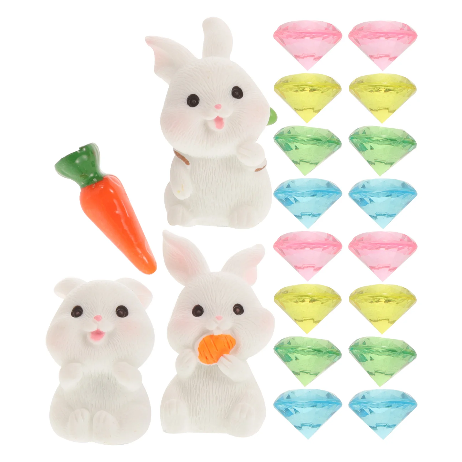 1Set Mini Rabbit Statue Vase Filler Resin Plastic Diamond Ornament Miniature Bunny Garden Decoration Easter Decor
1Set Mini Rabbit Statue Vase Filler Resin Plastic Diamond Ornament Miniature Bunny Garden Decoration Easter Decor