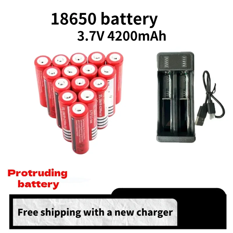 2024 Hot Sales 18650 Battery 3.7V 4200mAh Rechargeable Battery Lithium ion Battery for LED Strong Light Flashlight Free Shipping
2024 Hot Sales 18650 Battery 3.7V 4200mAh Rechargeable Battery Lithium ion Battery for LED Strong Light Flashlight Free Shipping