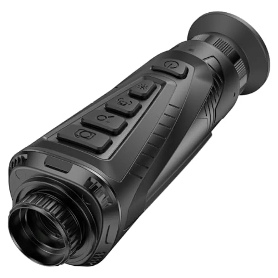 Hunting and camping thermal monocular with 256x192 sensor, 15mm lens, 1024x768 HD display, 50Hz frame rate, 6 color modes, WiFi
Hunting and camping thermal monocular with 256x192 sensor, 15mm lens, 1024x768 HD display, 50Hz frame rate, 6 color modes, WiFi