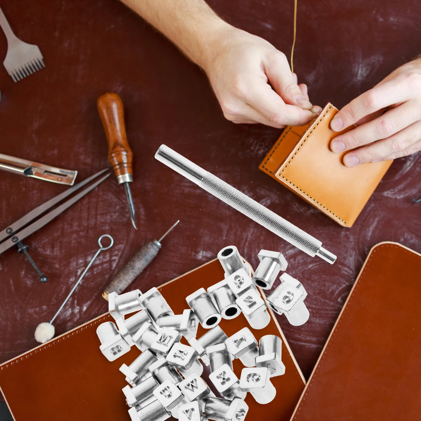 1Set Alloy Stamping Tool Durable Steel DIY Craft Stamping Kit for Crafting Bags Belts Shoes Punch Set Tool
1Set Alloy Stamping Tool Durable Steel DIY Craft Stamping Kit for Crafting Bags Belts Shoes Punch Set Tool