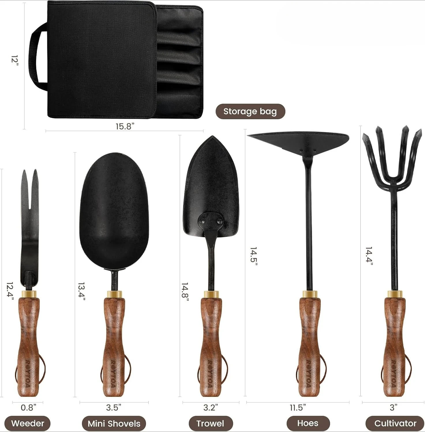 Garden Tool Set,5Pcs Gardening Tools,Stainless Steel Heavy Duty Hand Cultivator, Hoes,Shovel, Trowel and Weeder 
Garden Tool Set,5Pcs Gardening Tools,Stainless Steel Heavy Duty Hand Cultivator, Hoes,Shovel, Trowel and Weeder