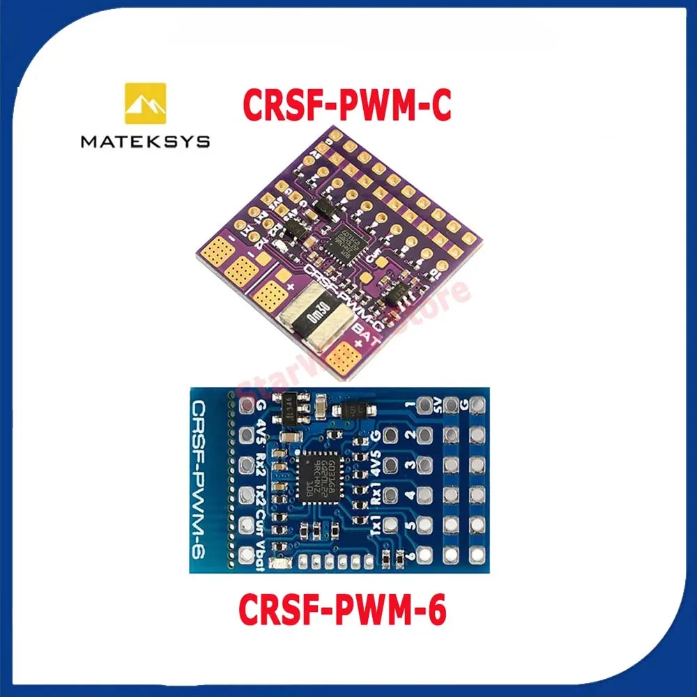MATEK CRSF TO PWM Converter CRSF-PWM-6 CRSF-PWM-C For CRSF Protocol Receiver TBS Crossfire Nano SE RC FPV Drone
MATEK CRSF TO PWM Converter CRSF-PWM-6 CRSF-PWM-C For CRSF Protocol Receiver TBS Crossfire Nano SE RC FPV Drone