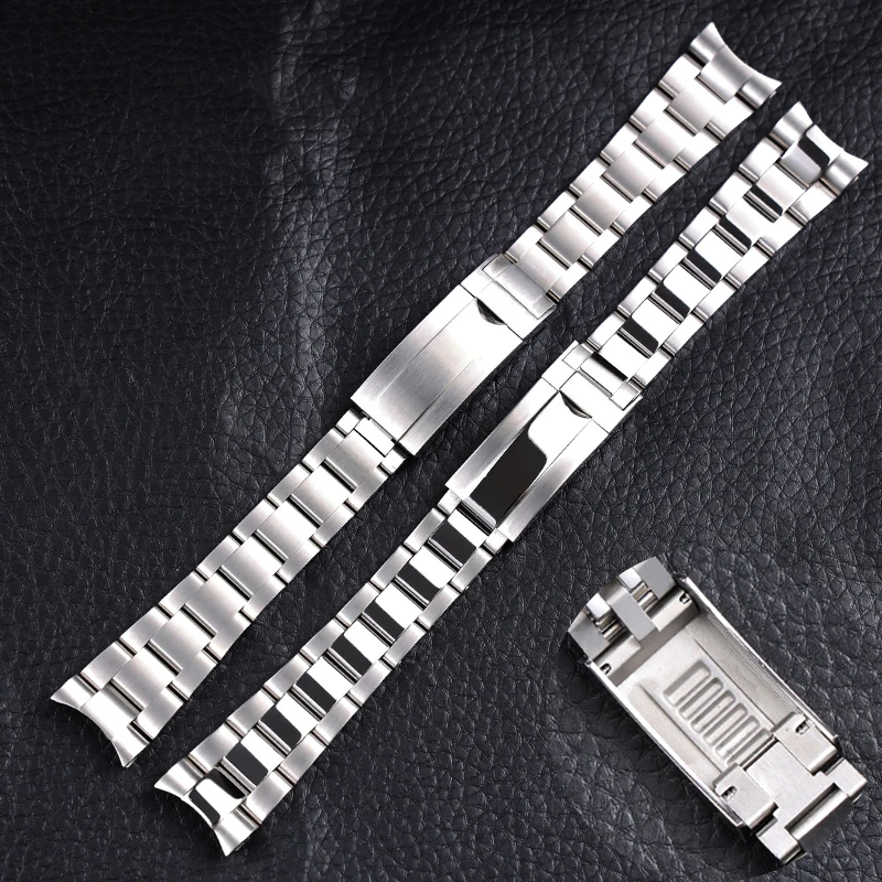 high quality 20 21mm 316L solid silver stainless steel watchband for Rolex Submariner Daytona metal wrist strap bracelet belt 
high quality 20 21mm 316L solid silver stainless steel watchband for Rolex Submariner Daytona metal wrist strap bracelet belt