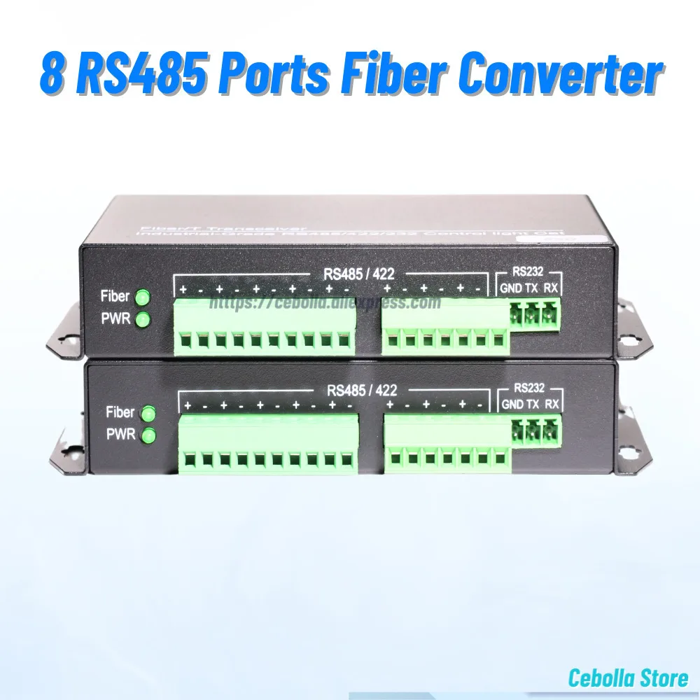 RS485 Optical Media Converter SX SM Fiber Transceiver SC 8-channel RS485 Communication Bidirectional Data 1Pair
RS485 Optical Media Converter SX SM Fiber Transceiver SC 8-channel RS485 Communication Bidirectional Data 1Pair