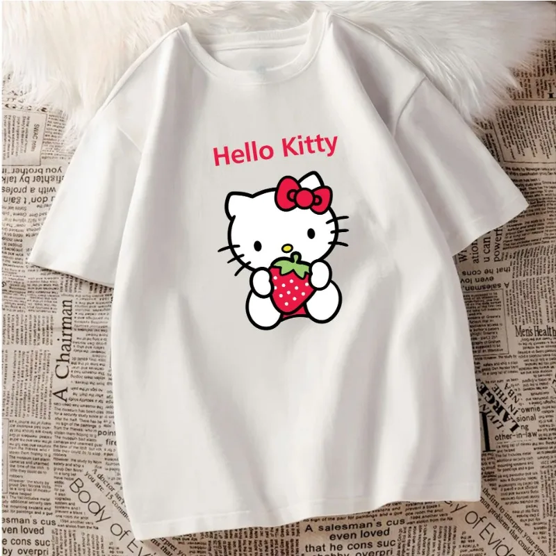 MINISO Хлопковая футболка «Hello Kitty», женские пары, милые трендовые топы с принтом, большие размеры, унисекс, трендовая футболка для пар в стиле Харадзюку
MINISO Хлопковая футболка «Hello Kitty», женские пары, милые трендовые топы с принтом, большие размеры, унисекс, трендовая футболка для пар в стиле Харадзюку