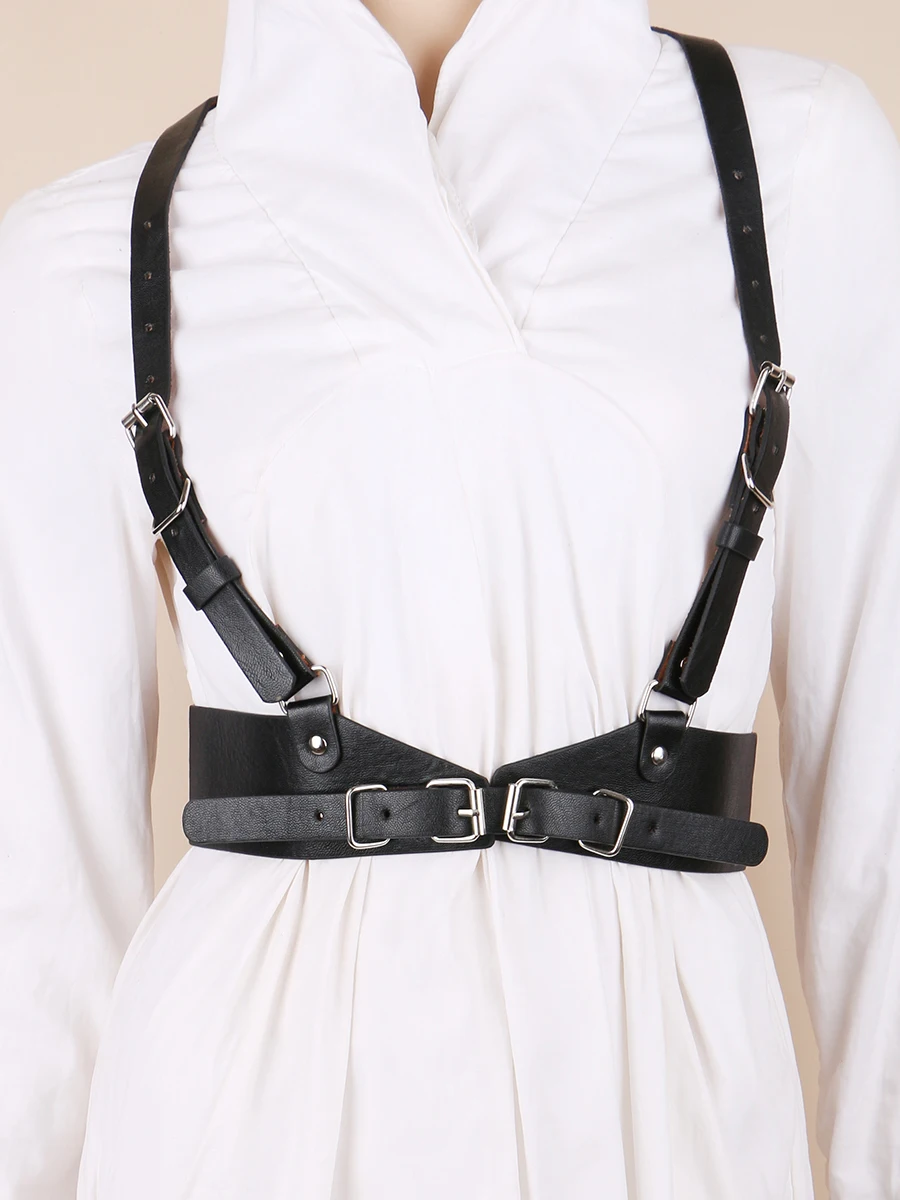 Women's Punk Waist Seal Backstraps Pin Buckle Adjustable Length Waist Decoration Vest Belts For Ladies On Coat Dress Underbust
Women's Punk Waist Seal Backstraps Pin Buckle Adjustable Length Waist Decoration Vest Belts For Ladies On Coat Dress Underbust