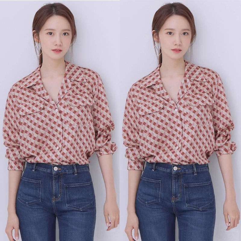 Spring Autumn New Lin Yirong Women's Long Sleeve Shirt Korean Version Retro Hong Kong Style Design Sensation Top
Spring Autumn New Lin Yirong Women's Long Sleeve Shirt Korean Version Retro Hong Kong Style Design Sensation Top