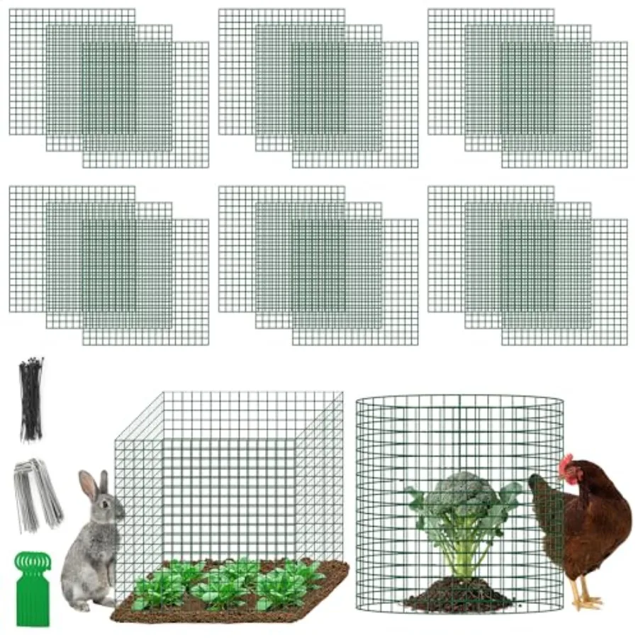 Plant Protectors from Animals - DIY Reusable Plant Cages for Outdoor Plants, Square Mesh Plant Covers Kits, 12"x12" Panels // P
Plant Protectors from Animals - DIY Reusable Plant Cages for Outdoor Plants, Square Mesh Plant Covers Kits, 12"x12" Panels // P