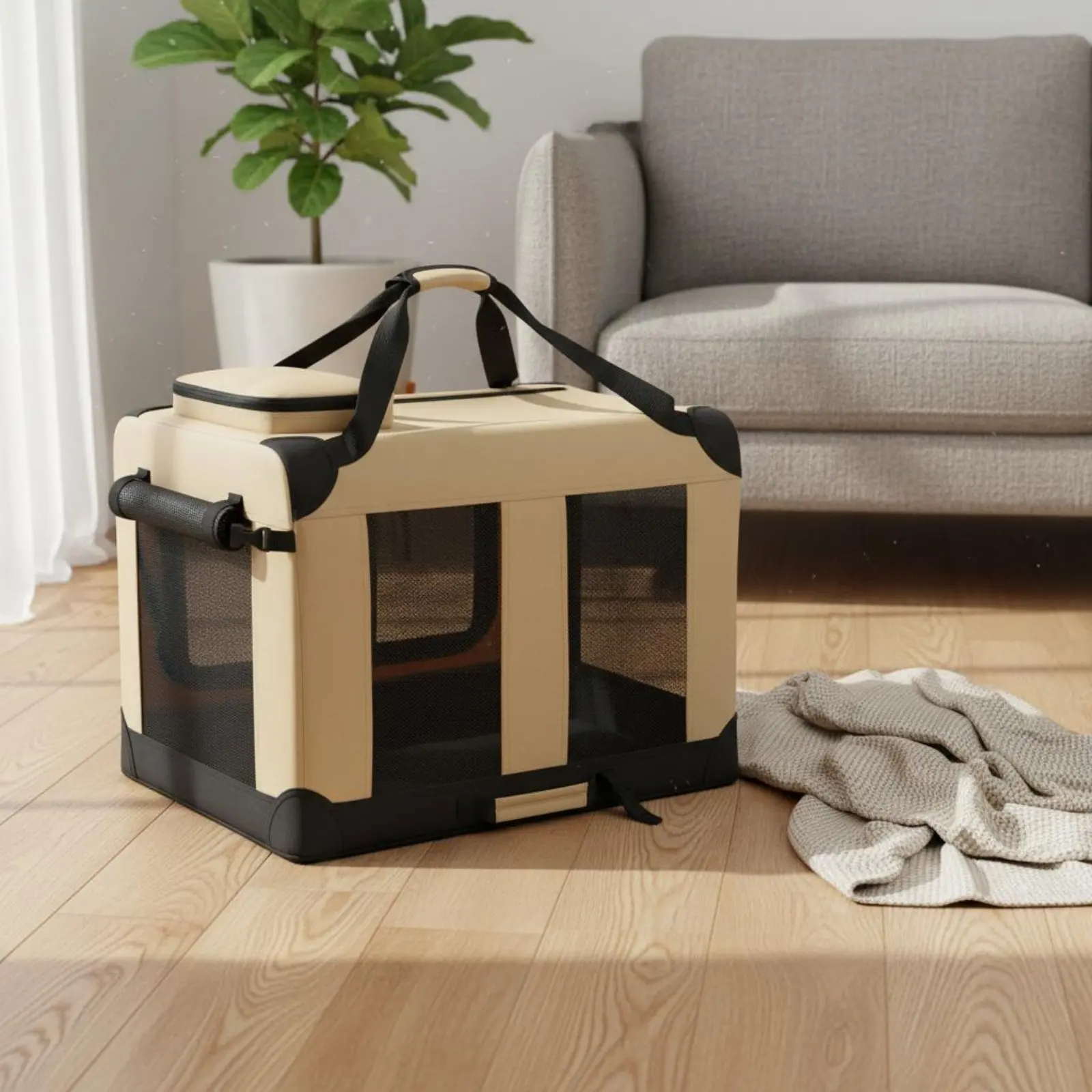 Rolling Pet Carrier Large Capacity Pet Trolley Bag Wheeled Feline Carrier Hand Carry Lightweight for Travel
Rolling Pet Carrier Large Capacity Pet Trolley Bag Wheeled Feline Carrier Hand Carry Lightweight for Travel