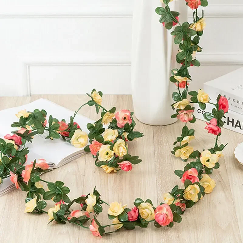 250CM Rose Artificial Flowers Christmas Garland for Home Room Wedding Decoration Spring Arch DIY Fake Plant Vine Autumn Garden
250CM Rose Artificial Flowers Christmas Garland for Home Room Wedding Decoration Spring Arch DIY Fake Plant Vine Autumn Garden