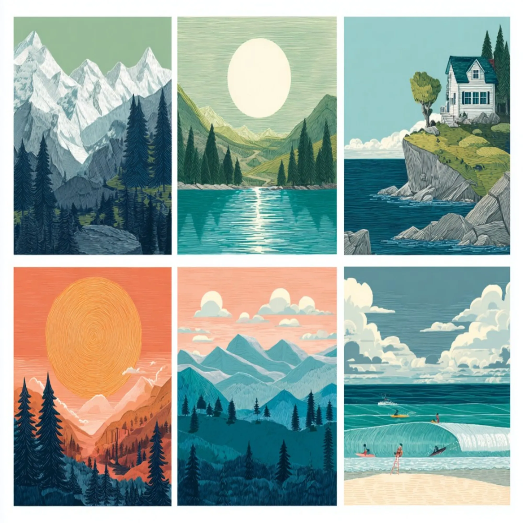 6 groups of paintings Sunset Forest and Sea Painting By Numbers Kit DIY Acrylic Artwork Canvas Art Gift Home
6 groups of paintings Sunset Forest and Sea Painting By Numbers Kit DIY Acrylic Artwork Canvas Art Gift Home