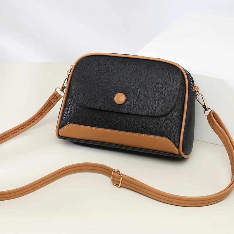 Stock Available Multi-Functional Color Block Zipper Crossbody Bag PU Leather Single Shoulder Wallet Adjustable Shoulder Strap
Stock Available Multi-Functional Color Block Zipper Crossbody Bag PU Leather Single Shoulder Wallet Adjustable Shoulder Strap