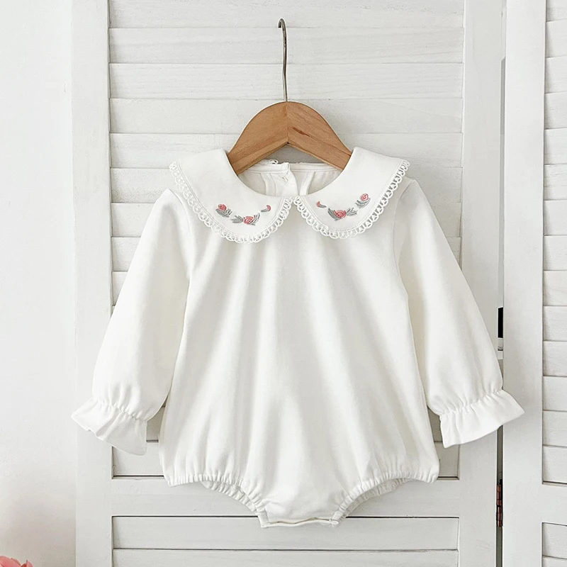2025New Spring Infant Baby Girls Long Sleeves Solid Color Embroidery Jumpsuits Newborn Kids Baby Girls Children Rompers
2025New Spring Infant Baby Girls Long Sleeves Solid Color Embroidery Jumpsuits Newborn Kids Baby Girls Children Rompers